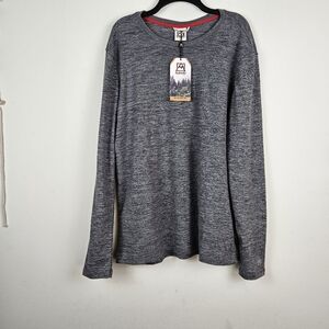Avalanche Shirt Men Large Gray Fleece Long Sleeve Hiking Stretch Outdoors NWT